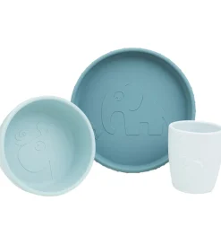 Done by Deer Spisesæt - Silikone - 3 dele - Stick & Stay - Deer