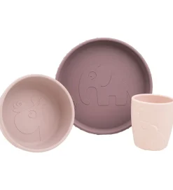 Done by Deer Spisesæt - Silikone - 3 dele - Stick & Stay - Deer