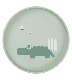 Done by Deer Tallerken - Termoplast - Croco - Green