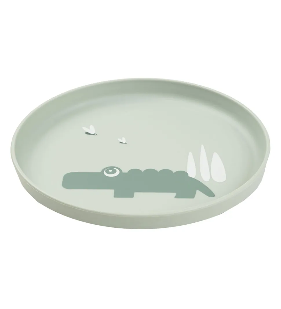 Done by Deer Tallerken - Termoplast - Croco - Green