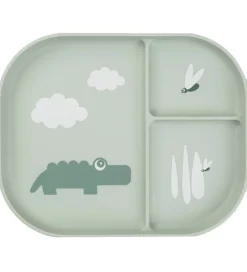 Done by Deer Tallerken - Termoplast - 3 Rum - Croco - Green