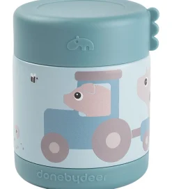 Done by Deer Termobeholder - 300 ml - Tiny Farm - Blå