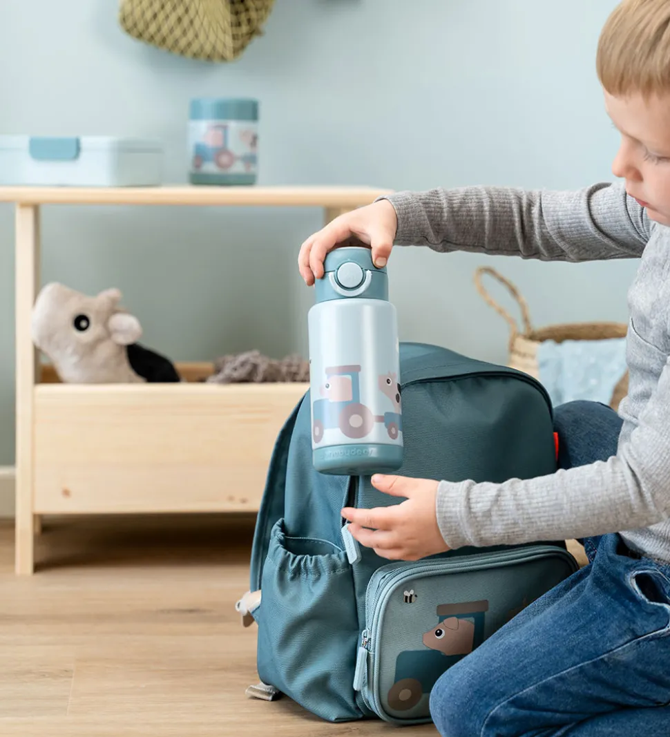 Done by Deer Termoflaske - 340 ml - Tiny Farm - Blå