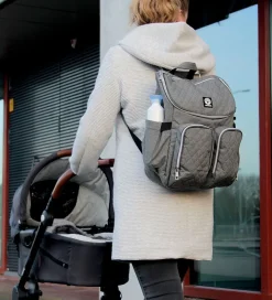 Dooky Pusletaske Rygsæk - 2 i 1 - Grey Melange