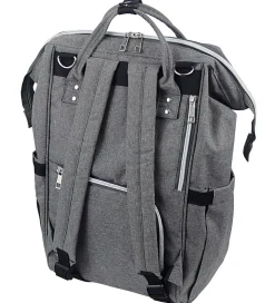 Dooky Pusletaske Rygsæk - Stor - Grey Melange