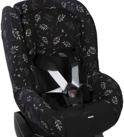 Dooky Sædeovertræk Til Autostol 1 - Romantic Leaves - Sort