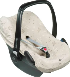 Dooky Sædeovertræk Til Autostol - 0+ - Romantic Leaves - Beige