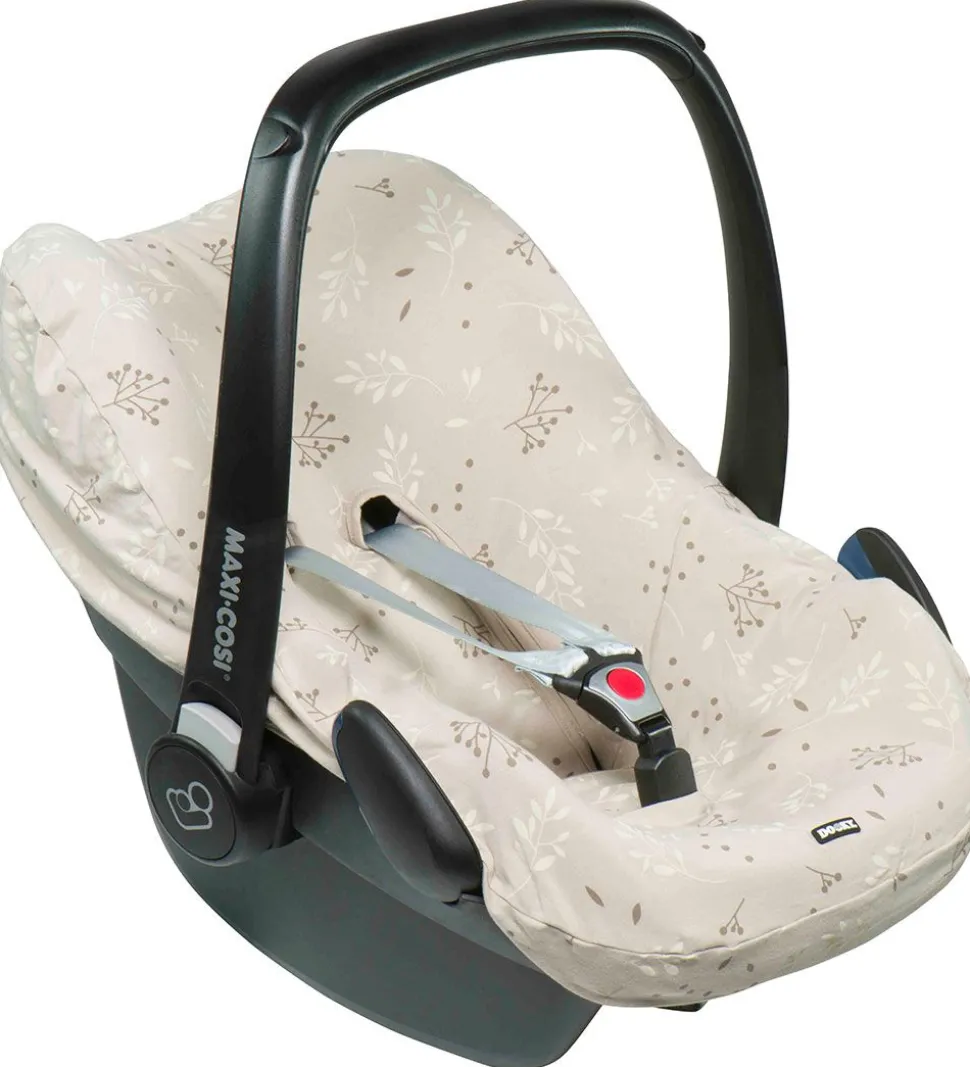 Dooky Sædeovertræk Til Autostol - 0+ - Romantic Leaves - Beige