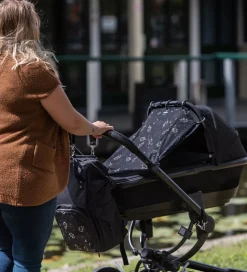 Dooky Solsejl - Universal - UV50+ - Romantic Leaves Black