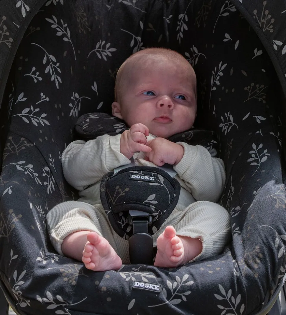 Dooky Universelle Puder - Romantic Leaves - Sort