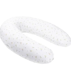 Doomoo Graviditets-/Ammepude - 180 cm - Hvid/Blomster Gul