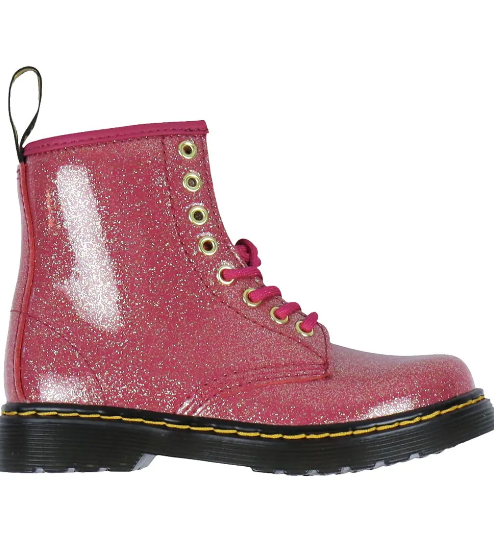 Dr. Martens Støvler - 1460 J - Nebula Glitter - Fuchsia/Silver