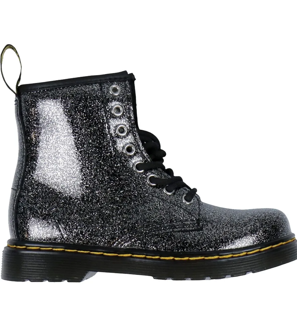 Dr. Martens Støvler - 1460 J - Nebula Glitter - Black/Silver/Neb