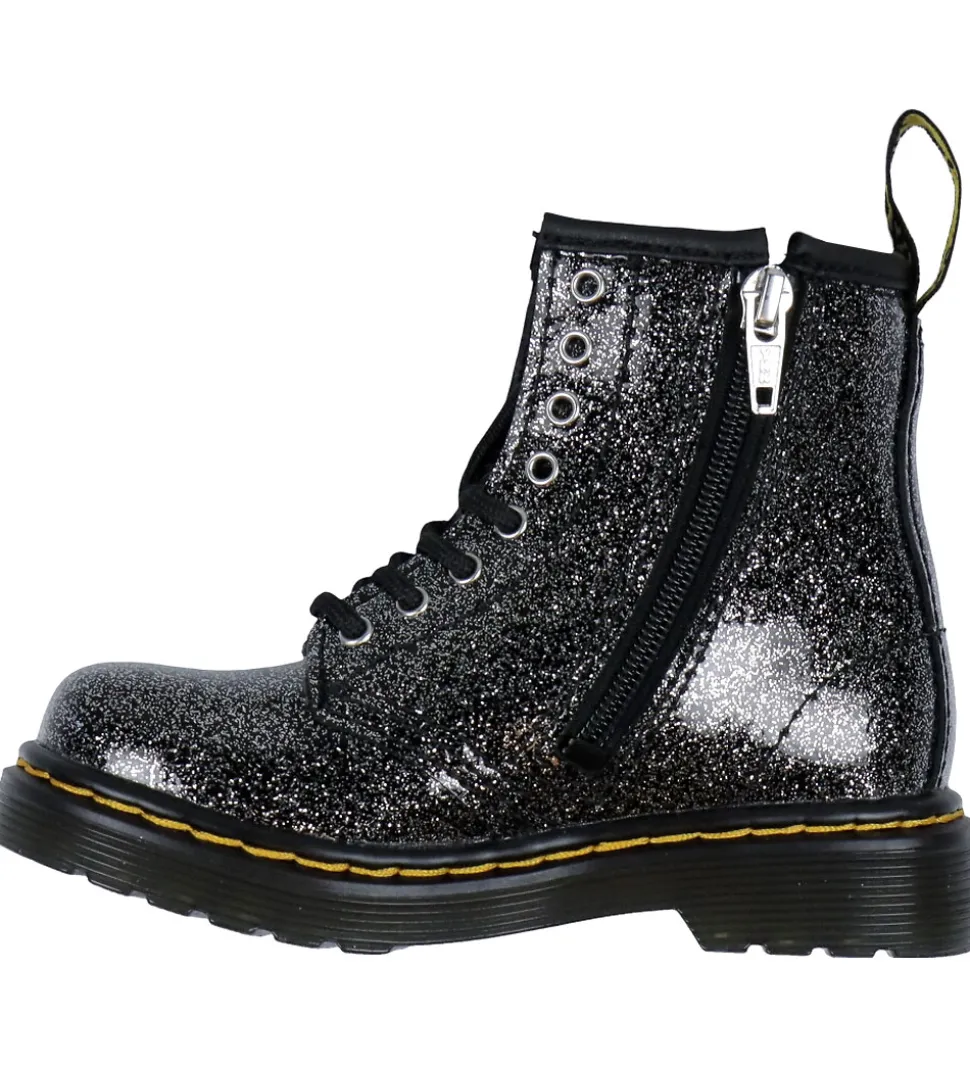 Dr. Martens Støvler - 1460 T - Nebuls Glitter - Black/Silver