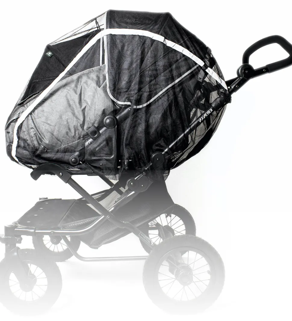 Easygrow Myggenet Til Tvillingebarne/-klapvogn - Sort