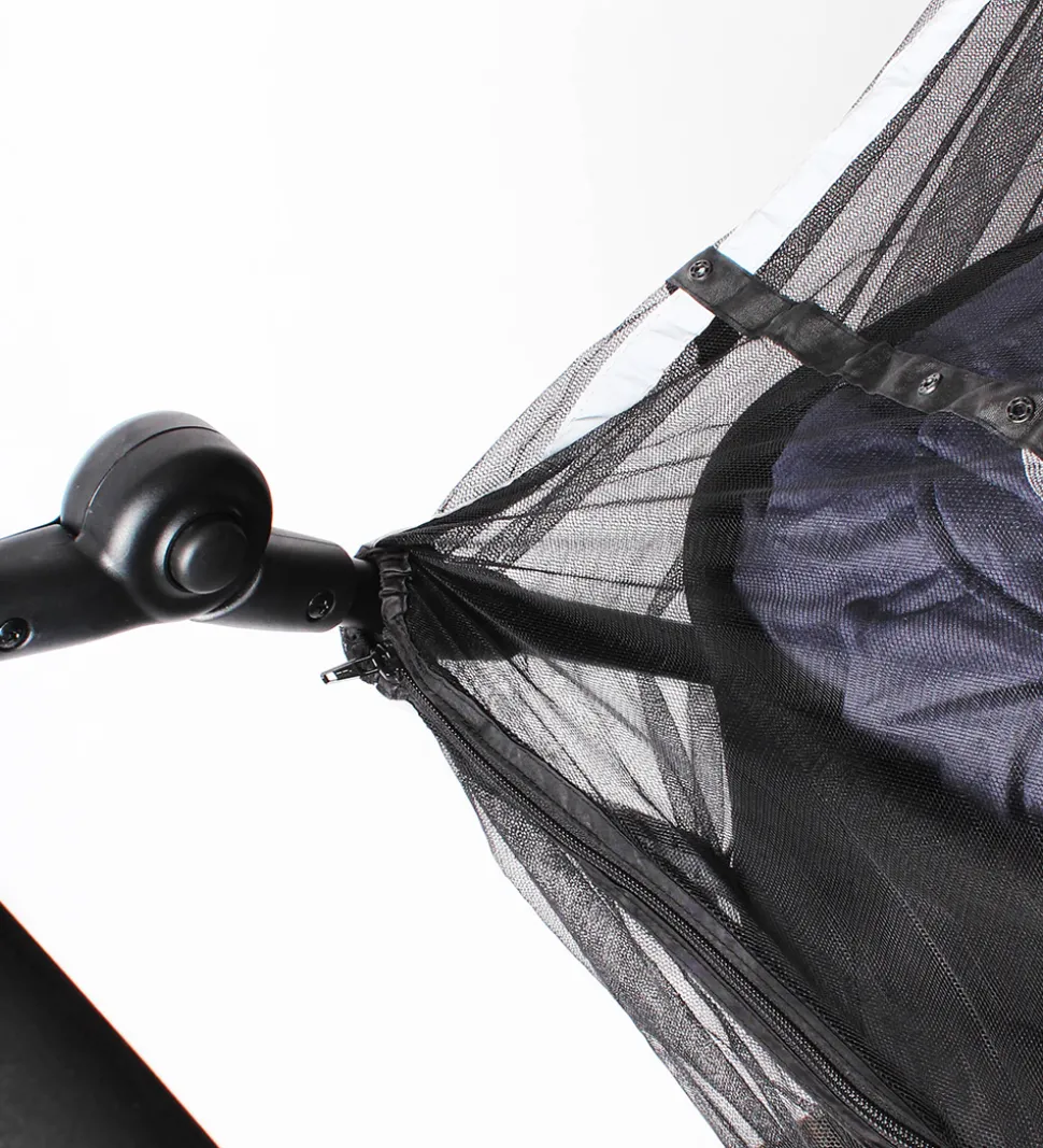 Easygrow Myggenet Til Tvillingebarne/-klapvogn - Sort