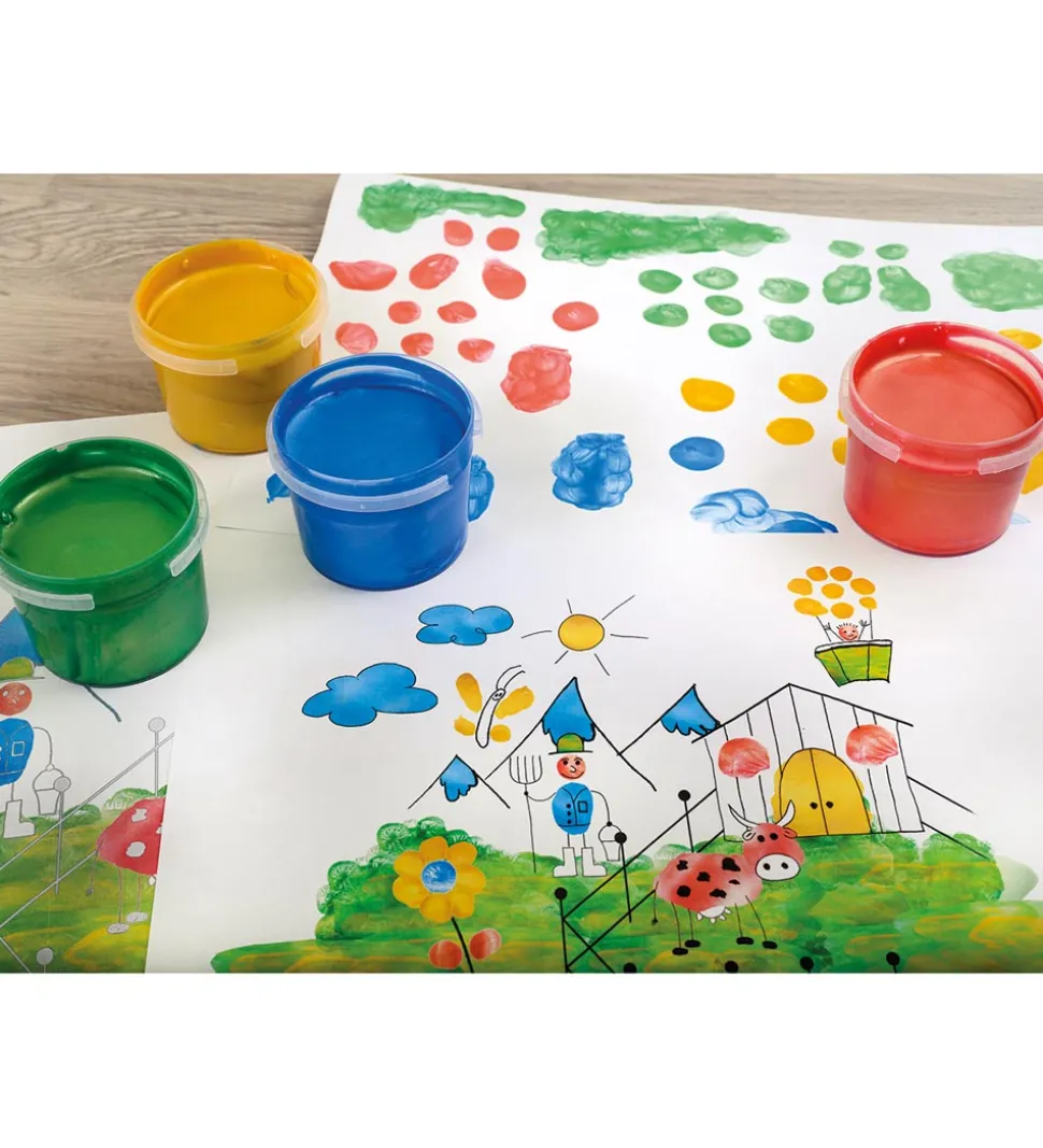 Eberhard Faber Fingermaling- Metallic - 4 stk. - 100 ml.