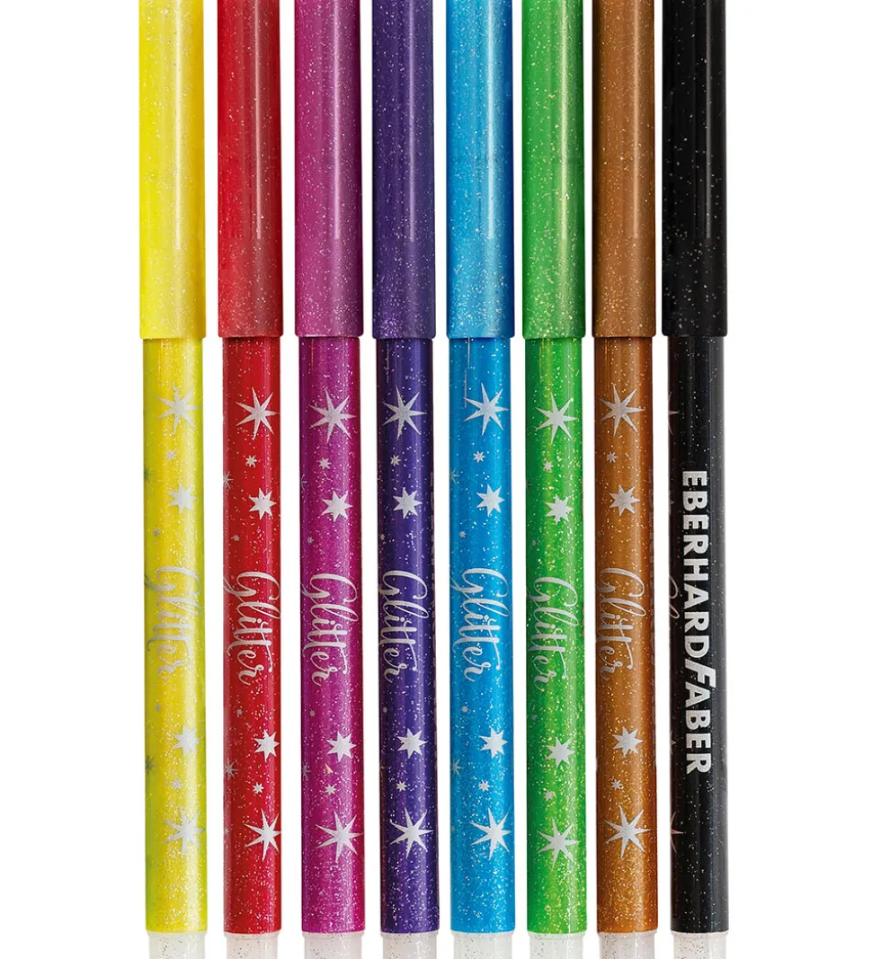 Eberhard Faber Tuscher - 8 stk - Glitter