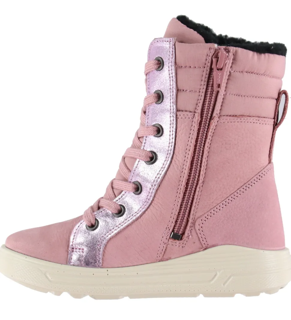 Ecco Vinterstøvler - Urban Snow - Lace Up - Blush/Blush/Blush