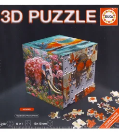 Educa 3D Puslespil - 216 Brikker - Cube Wonder