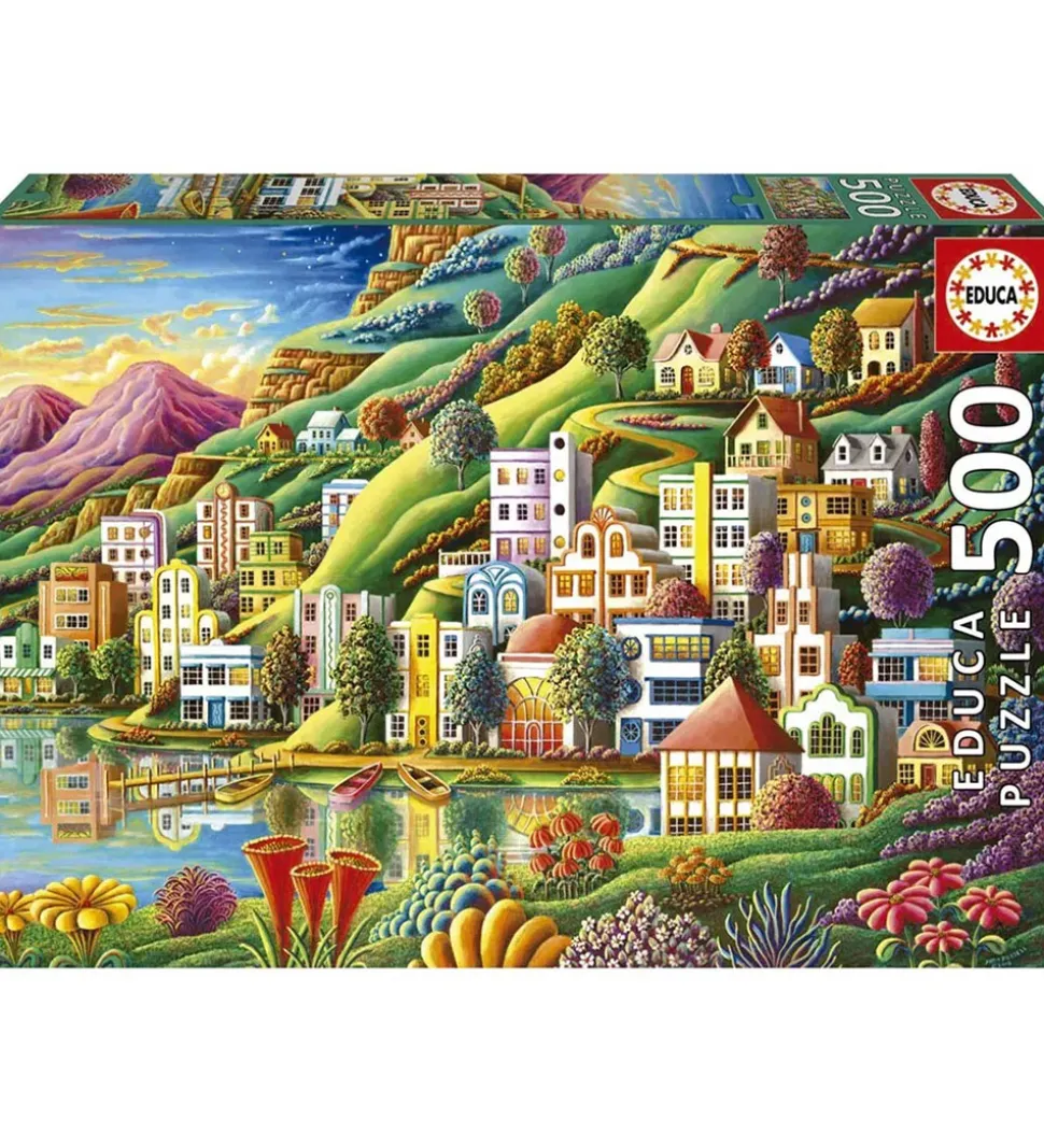 Educa Puslespil - 500 Brikker - Hidden Harbor