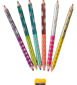 Eeboo Farveblyanter - Jumbo - Dobbeltsidet - 6-pak