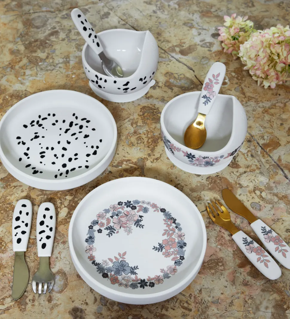Elodie Details Spisesæt - Silikone - 3 dele - Dalmatian Dots