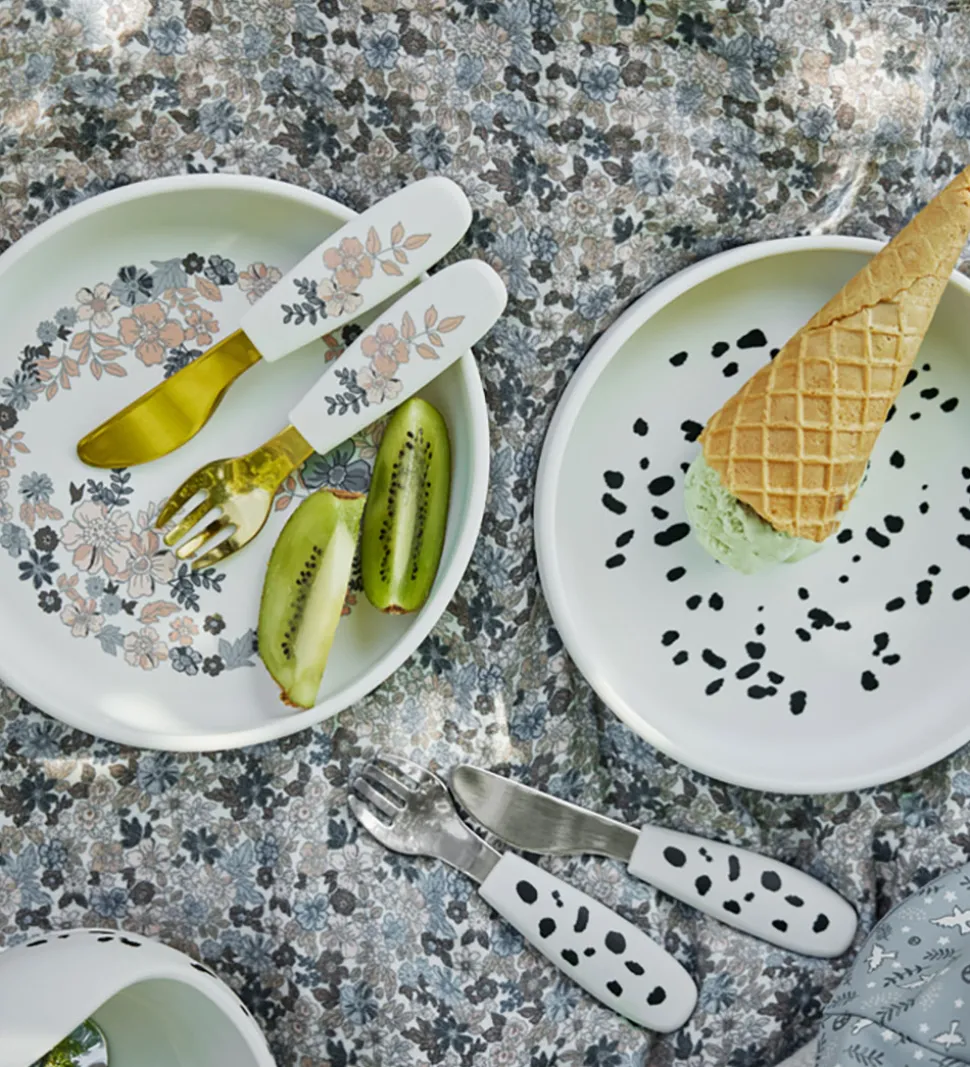 Elodie Details Spisesæt - Silikone - 3 dele - Dalmatian Dots