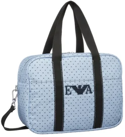 Emporio Armani Pusletaske - Lyseblå/Navy m. Logoer