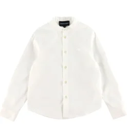 Emporio Armani Sæt - Skjorte/Shorts - Hvid/Dark Navy