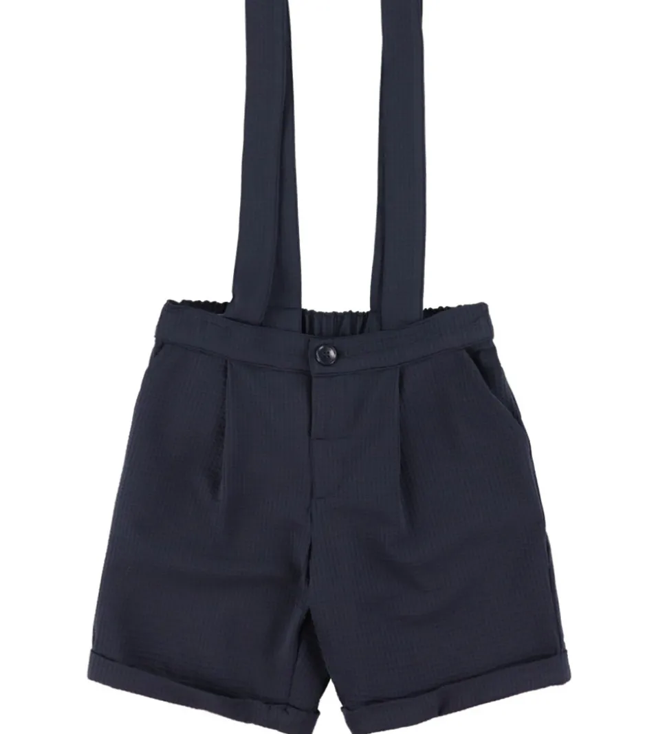 Emporio Armani Sæt - Skjorte/Shorts - Dark Navy/Hvid