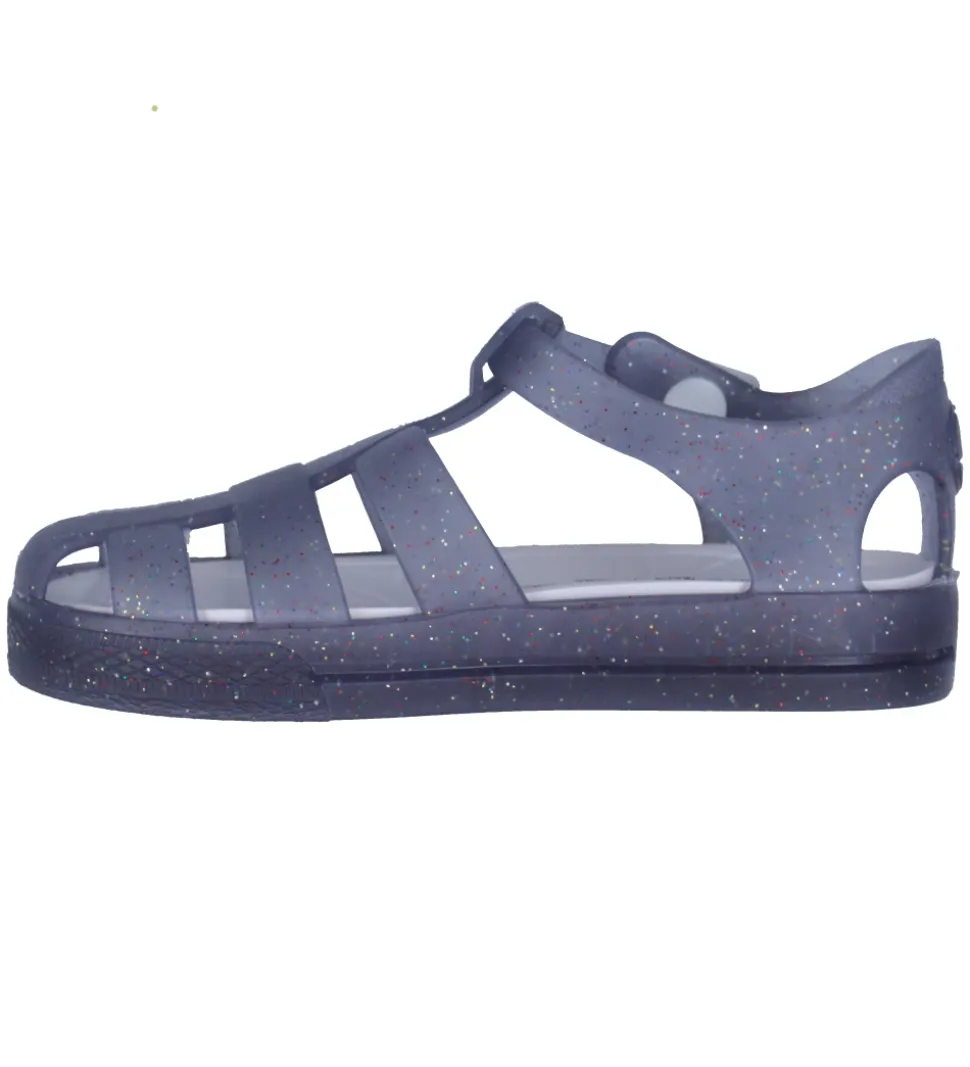 En Fant Badesandaler - Glimmer - India Ink