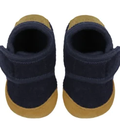 En Fant Hjemmesko - Uld - Navy