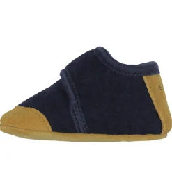 En Fant Hjemmesko - Uld - Navy