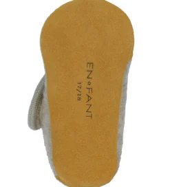 En Fant Hjemmesko - Uld - Sand Melange