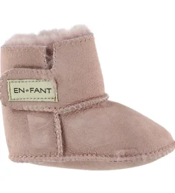 En Fant Lammeskindsfutter m. For - Rosa