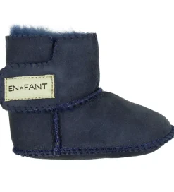 En Fant Lammeskindsfutter m. For - Navy