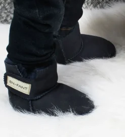 En Fant Lammeskindsfutter m. For - Navy