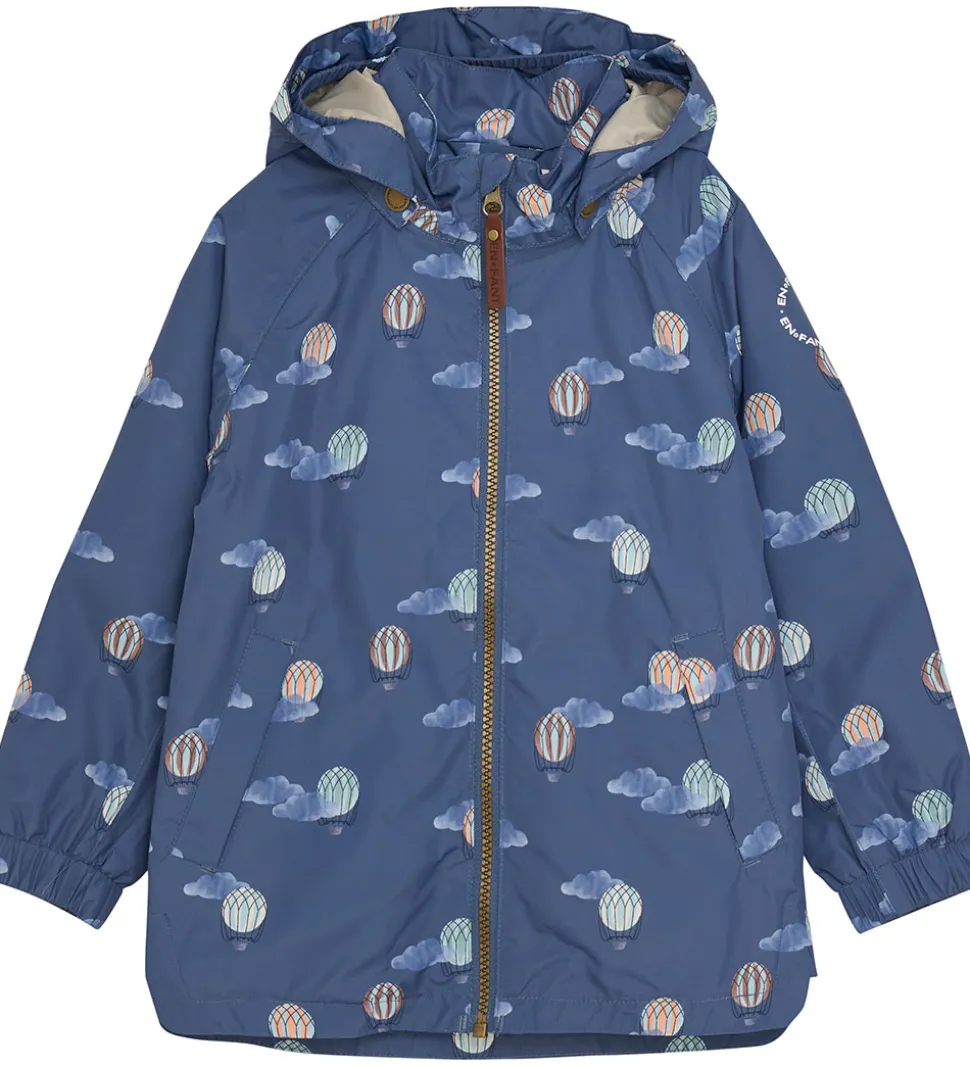 En Fant Sommerjakke - Vintage Indigo m. Luftballoner