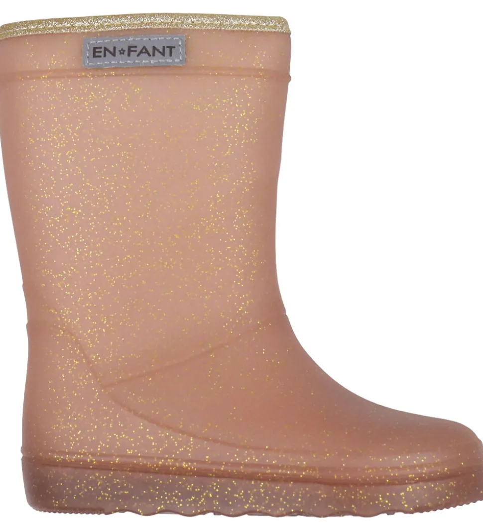 En Fant Termostøvler m. Glimmer - Rose Taupe