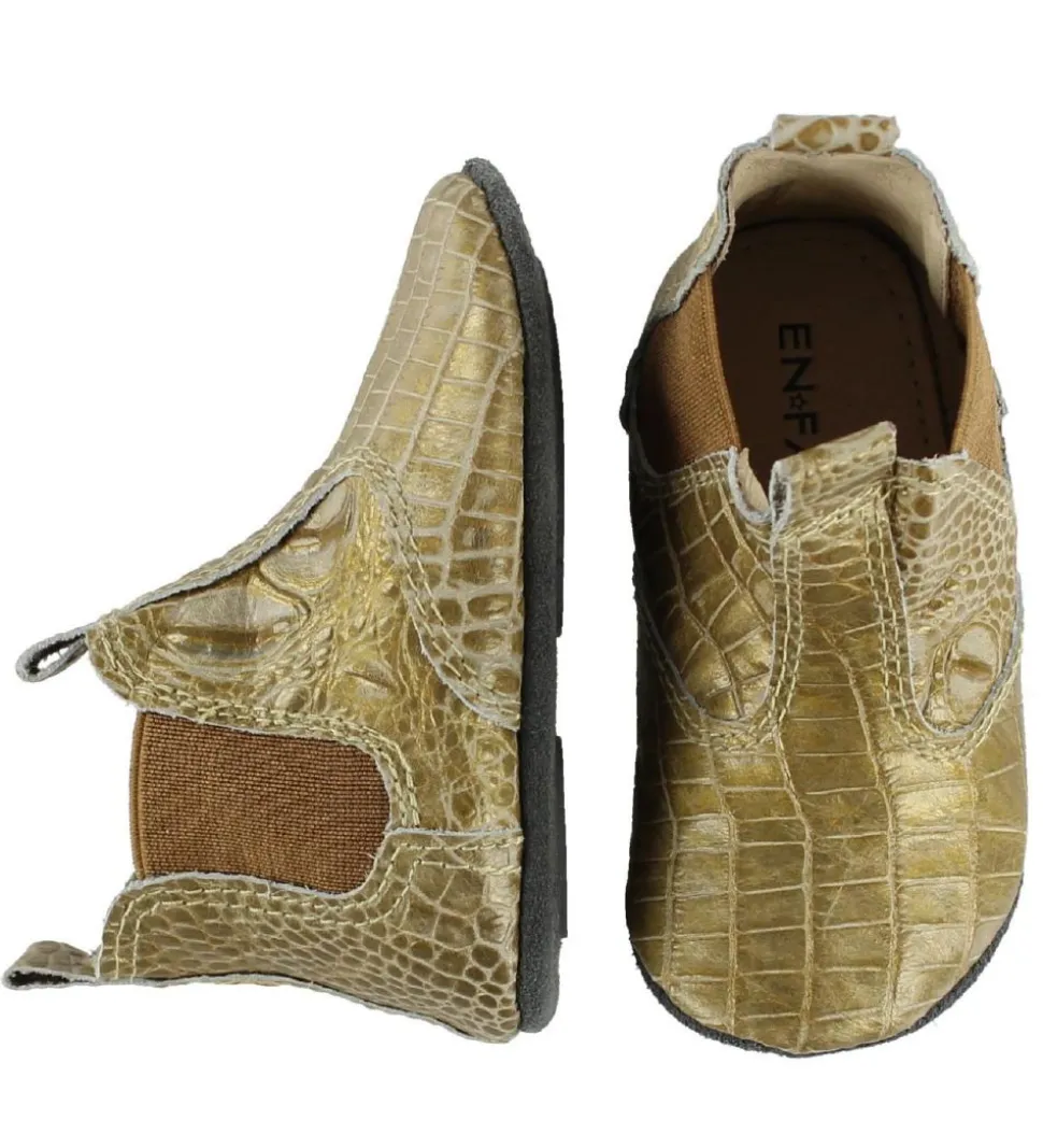 En Fant Tulle Skindfutter - Guld m. Slangelook