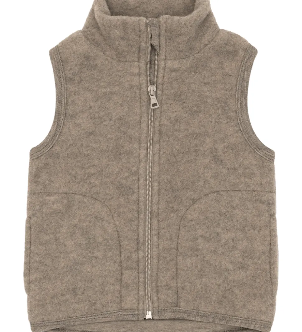 Engel Vest - Uld - Walnut Melange