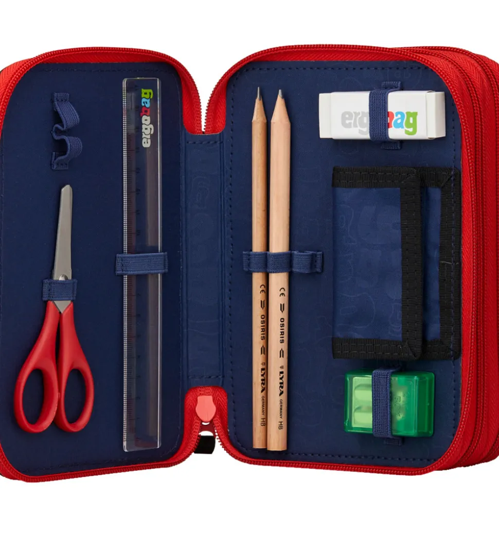 Ergobag Penalhus m. Indhold - Maxi - FireBear