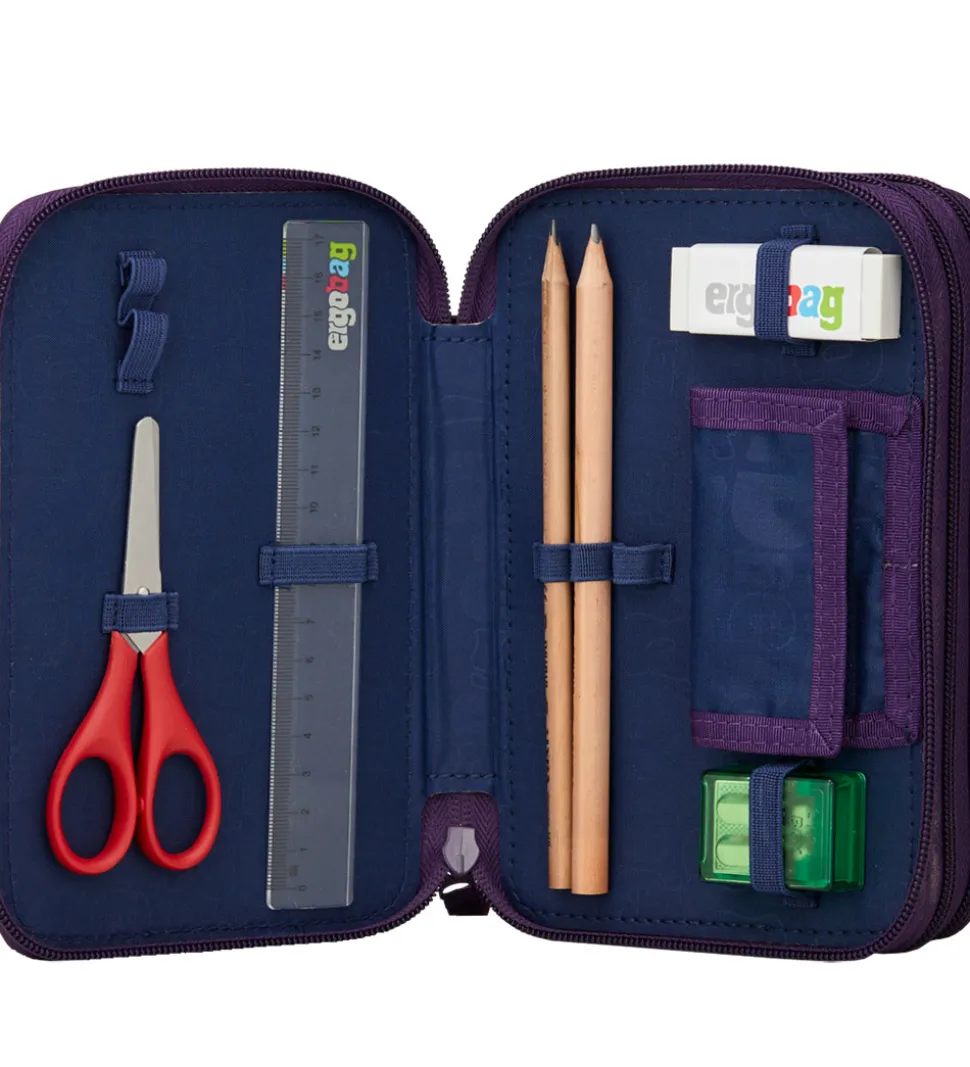 Ergobag Penalhus M. Indhold - Maxi - JungleBear