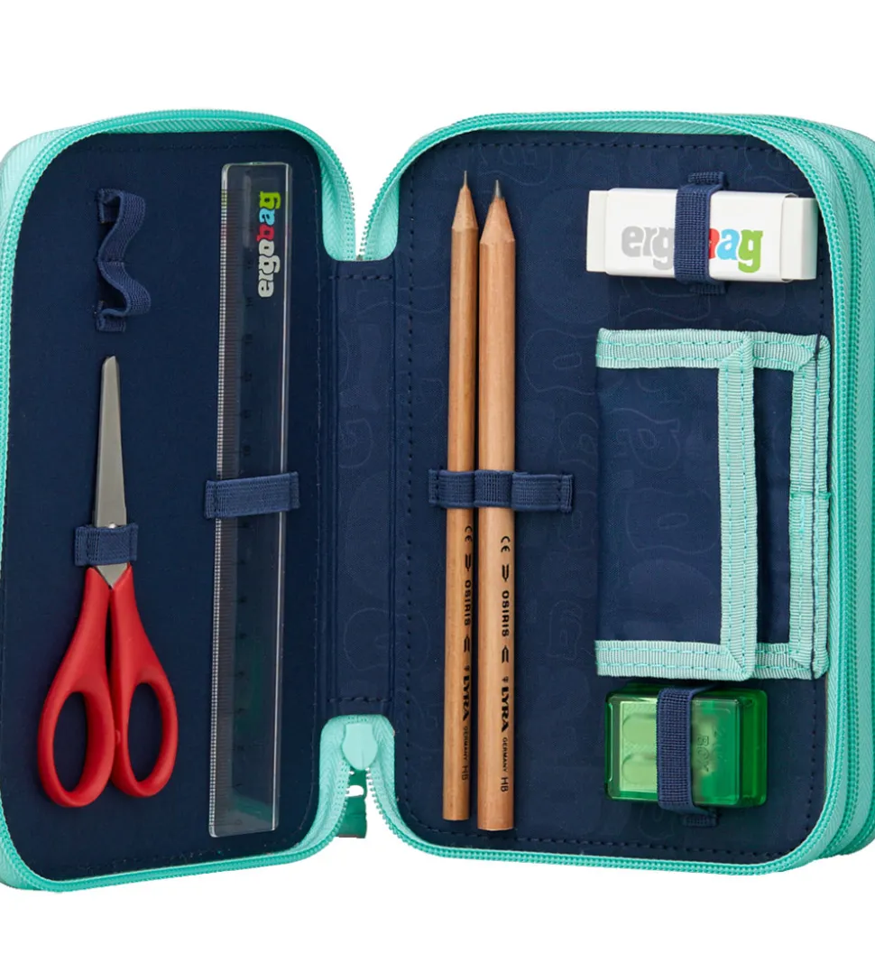 Ergobag Penalhus m. Indhold - Maxi - Magic BubbleBear