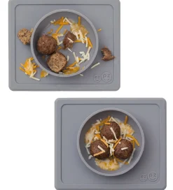 EzPz Happy Mini Bowl - Silikone - Grå