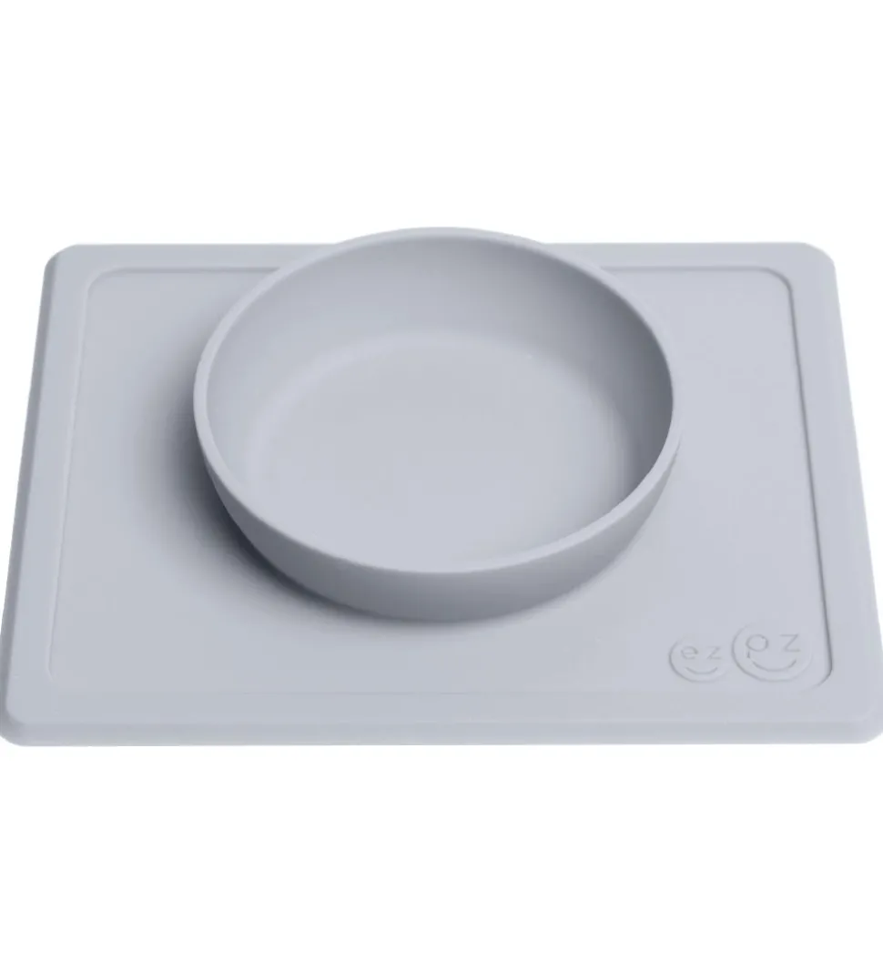 EzPz Happy Mini Bowl - Silikone - Gråblå
