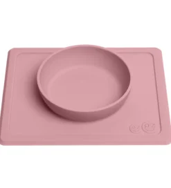 EzPz Happy Mini Bowl - Silikone - Støvet Rosa