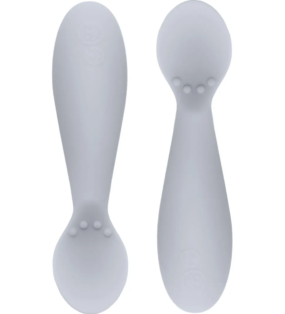 EzPz Tiny Spoon - 2-pak - Lysegrå