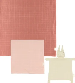 Fabelab Baby Gaveæske - Babysvøb/Stofble/Nusseklud - Dusty Rose